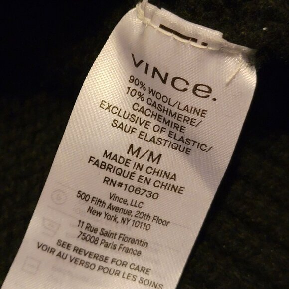 NEW Vince Wool Cashmere Sweater Womens M Classic Luxury Simple Timeless Basic - Picture 4 of 7